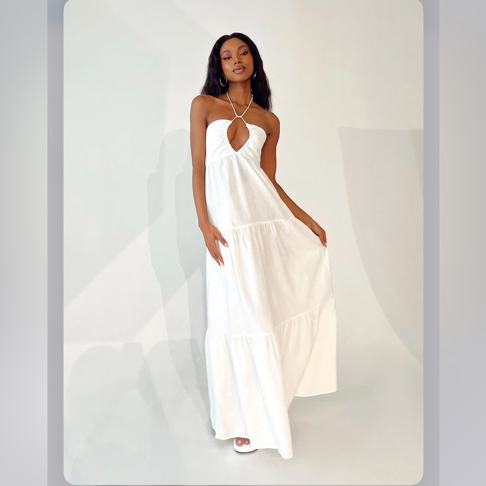 Princess Polly White Maxi Dress